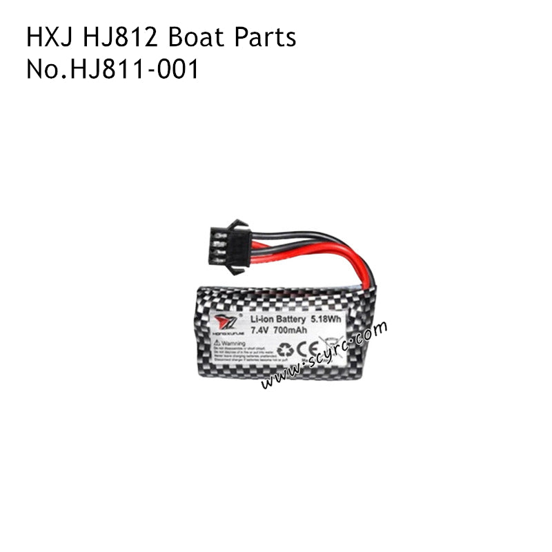 HXJ HJ812 RC Boat Parts 7.4V 700mAh Li-ion Battery HJ811-001