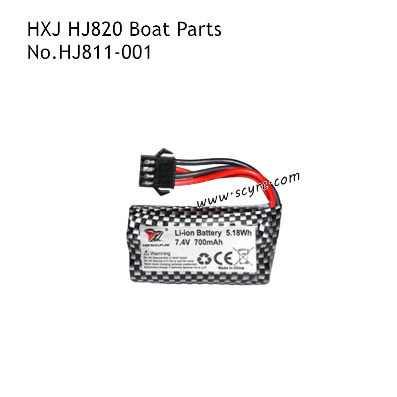 HONGXUNJIE HJ820 RC Boat Parts 7.4V 700mAh Battery HJ811-001
