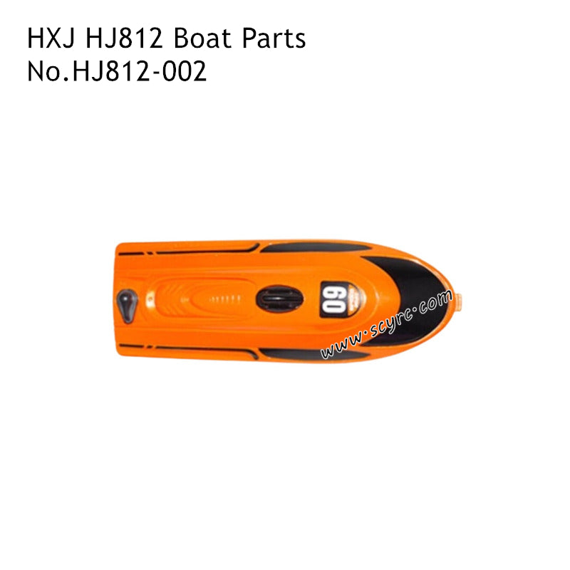 HXJ HJ812 Speedboat Parts Top Cover Orange HJ812-002