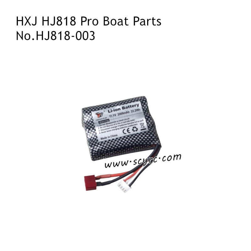HONGXUNJIE HJ818 Pro RC Boat Parts 11.1V 2000mAh Battery HJ818-003