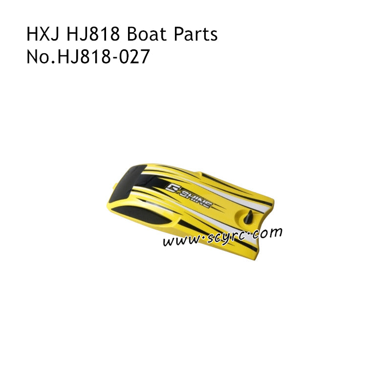 HONGXUNJIE HJ818 RC Boat Parts Boat Cover Yellow HJ818-027