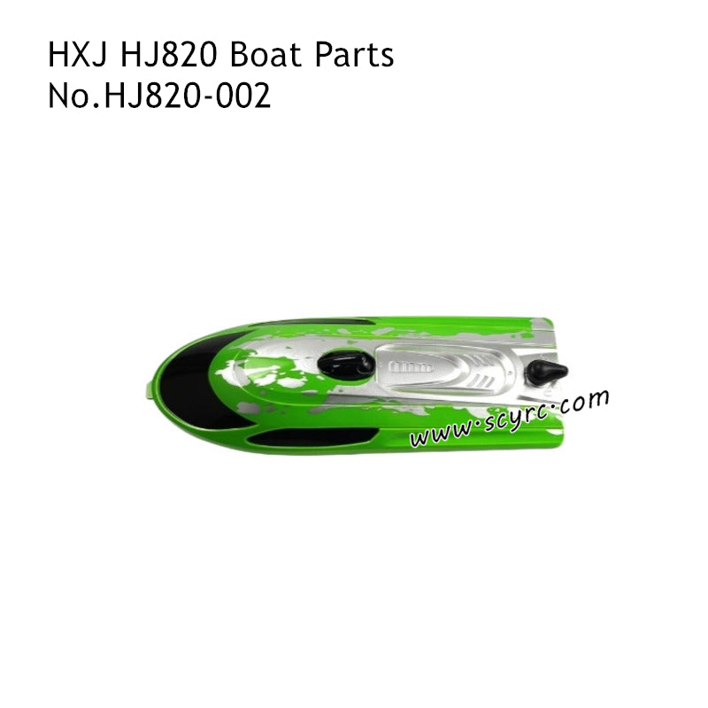 HONGXUNJIE HJ820 RC Boat Parts Top Cover Green HJ820-002