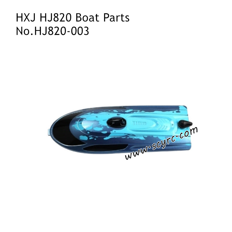 HONGXUNJIE HJ820 RC Boat Parts Top Cover Blue HJ820-003