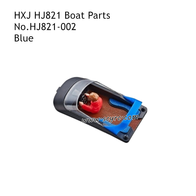 HXJ HJ821 RC Boat Parts Battery Cover Assembly Blue  HJ821-002