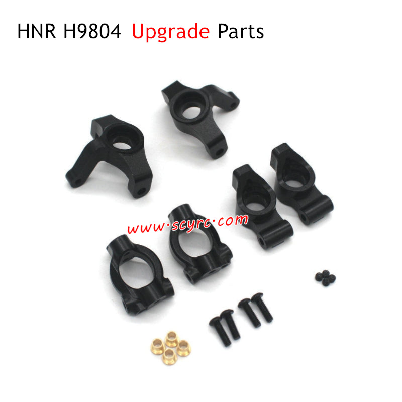 HNR H9804 Upgrade Parts Steering Cup and C-Mount and Rear Wheel Mount Black