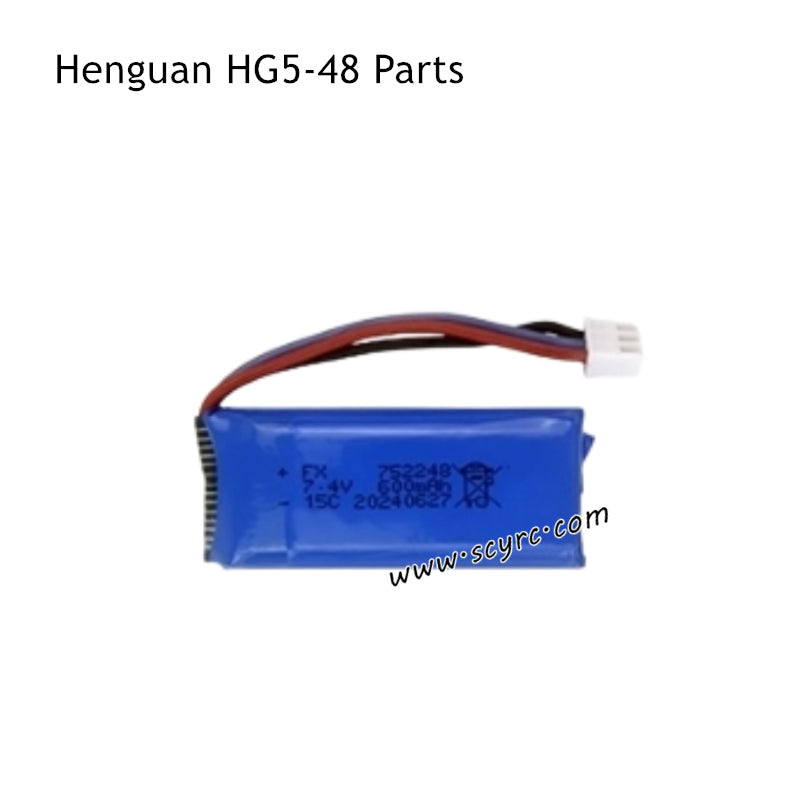 Hengguan HG5-48 RC Truck Parts 7.4V 600mAh Battery