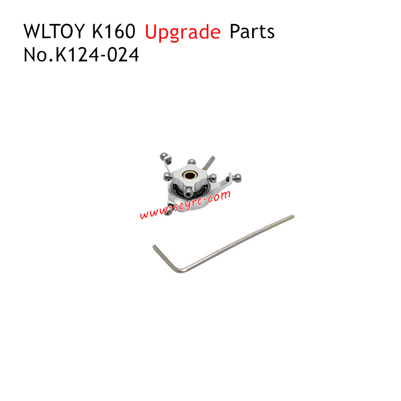 WLTOYS K160 Plane Upgrade Parts Main Rotating Head Silver K124-024