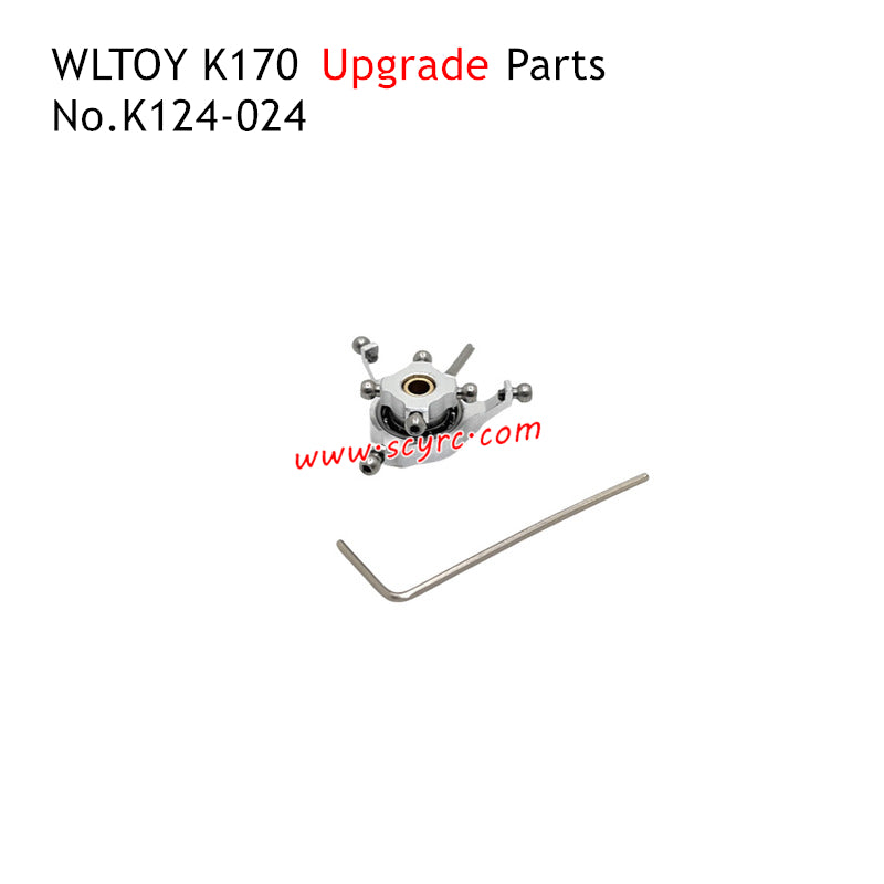 WLTOYS K170 Plane Upgrade Parts Main Rotating Head Silver K124-024
