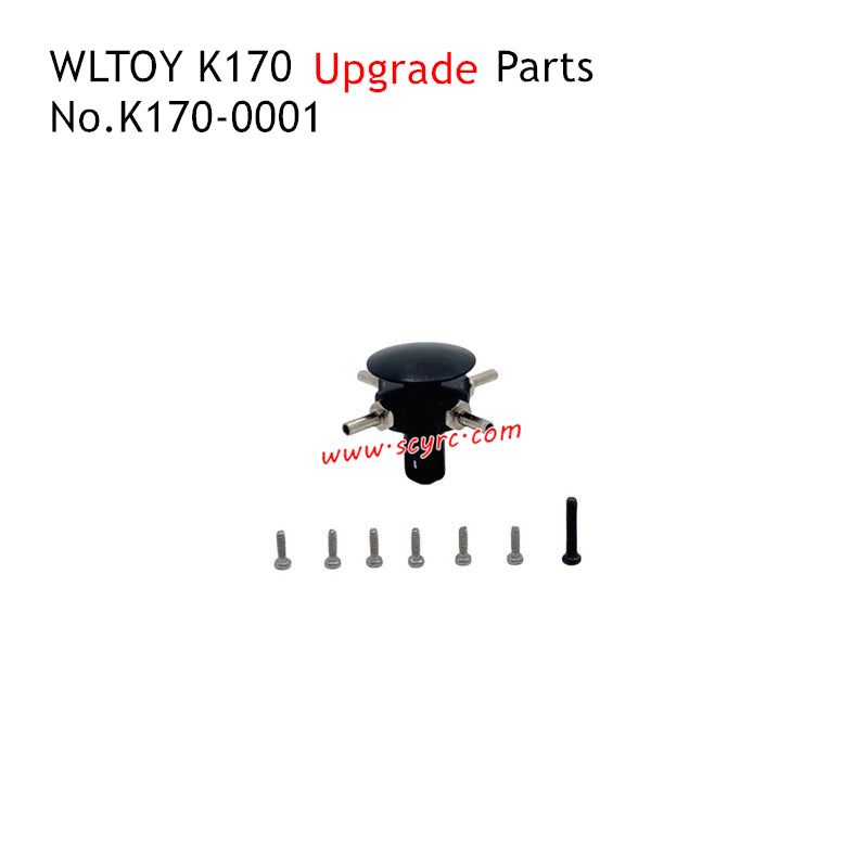WLTOYS K170 Plane Upgrade Parts Swivel Head Kit Black K170-0001