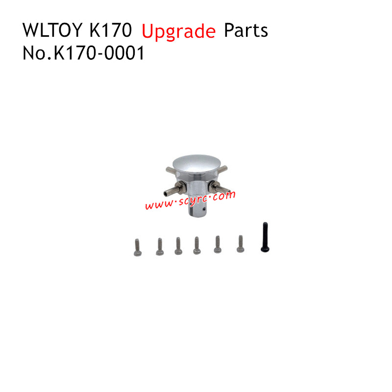 WLTOYS K170 Plane Upgrade Parts Swivel Head Kit Silver K170-0001