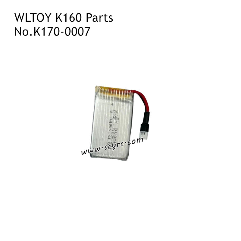 WLTOYS K160 RC Plane Parts 3.7V 800mAh Battery K170-0007