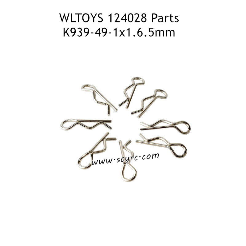 WLTOYS 124028 RC Truck Parts 1x1.6.5mm R-Shape Pin K939-49