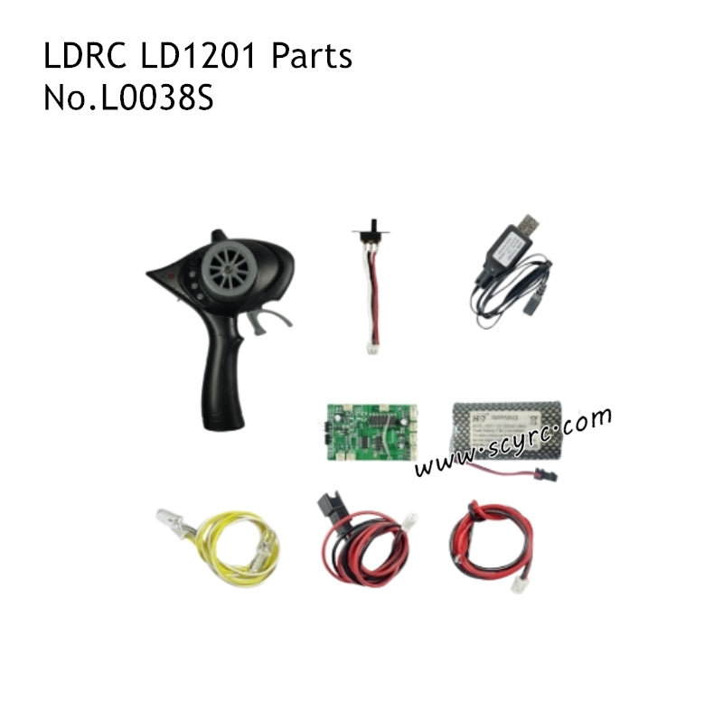 LDRC LD1201 High Speed RC Car Parts 5-Channel Remote Control Kit L0038S