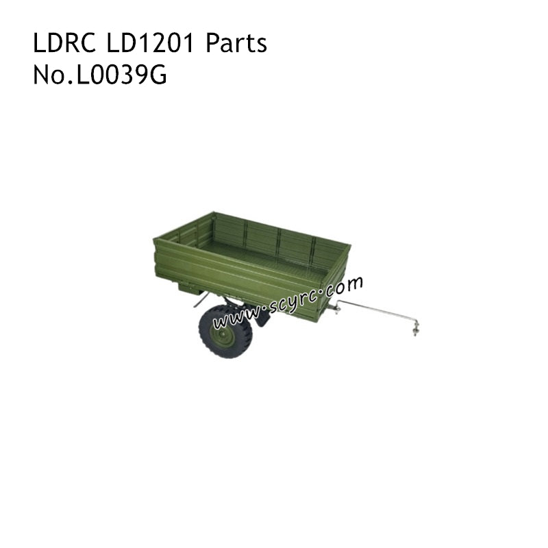 LDRC LD1201 High Speed RC Car Parts Trailer Green L0039G