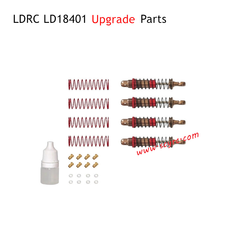 LDRC LD18401 RC Truck Upgrade Parts Hydraulic Metal Shock Absorbers