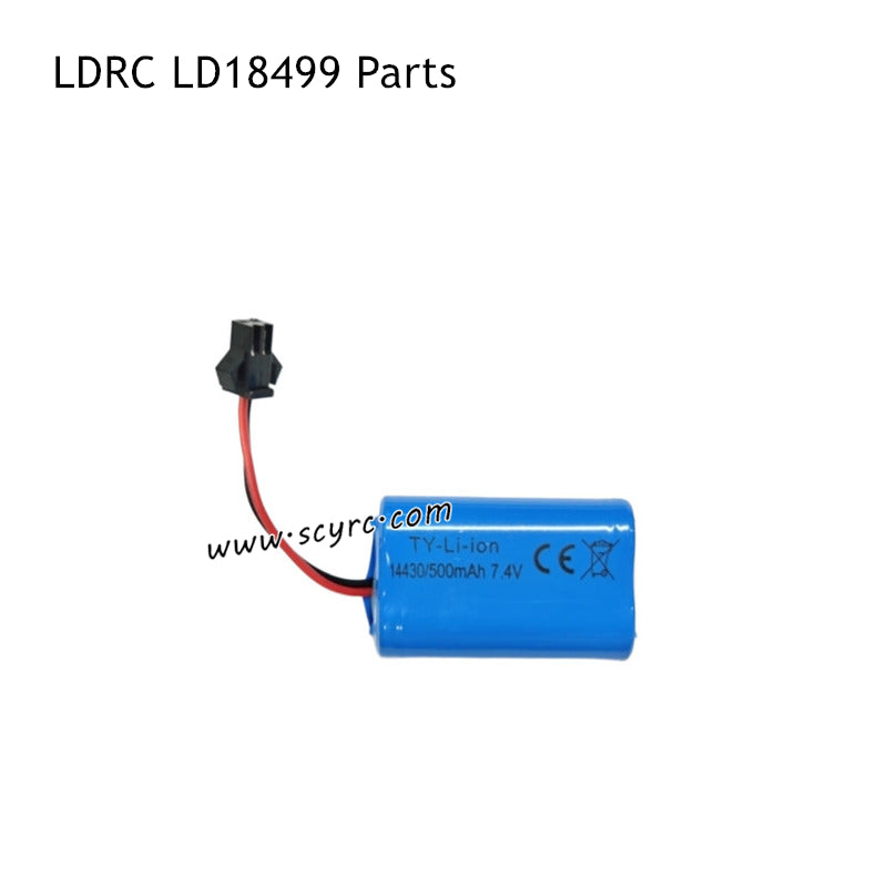 LDRC LD18499 RC Truck Parts 7.4V 500mAh Battery