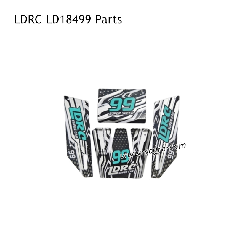 LDRC LD18499 RC Truck Parts Car Shell Green
