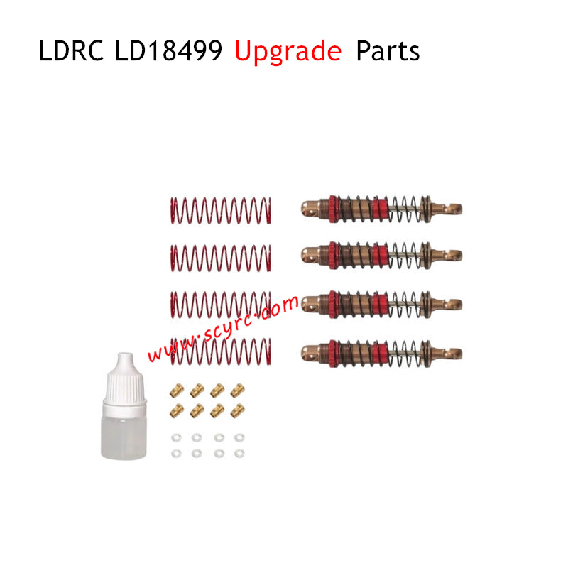 LDRC LD18499 RC Car Upgrade Parts Hydraulic Metal Shock Absorbers