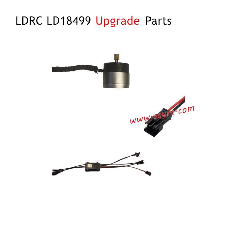 LDRC LD18499 RC Car Upgrade Parts Motor and ESC Kit with SM2P Plug