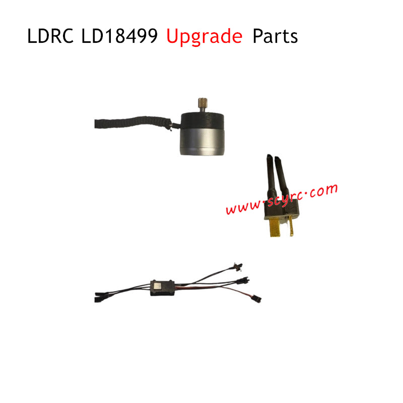 LDRC LD18499 RC Car Upgrade Parts Motor and ESC Kit with T Plug