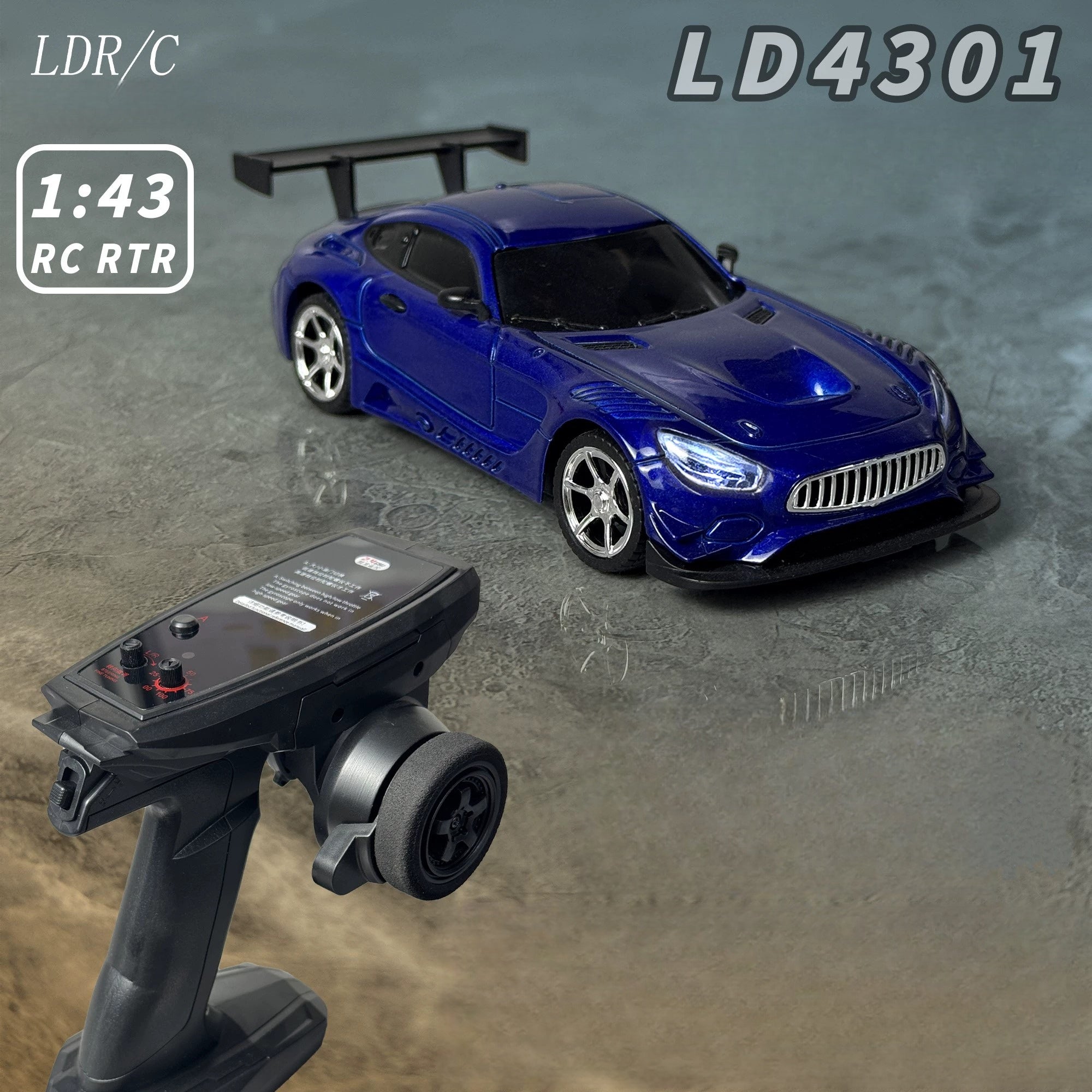 LDRC LD4301 High Speed Mini RC Car Deep Blue