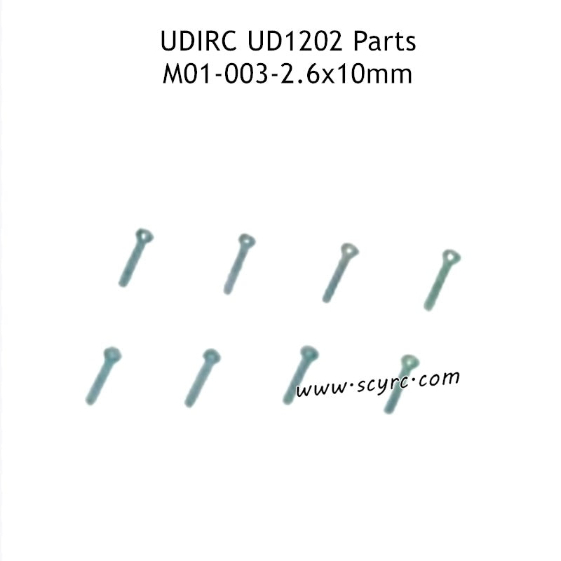 UDIRC UD1202 Parts 2.6x10mm HB Hexagon Socket Cup Head Self-Tapping Screws M01-003