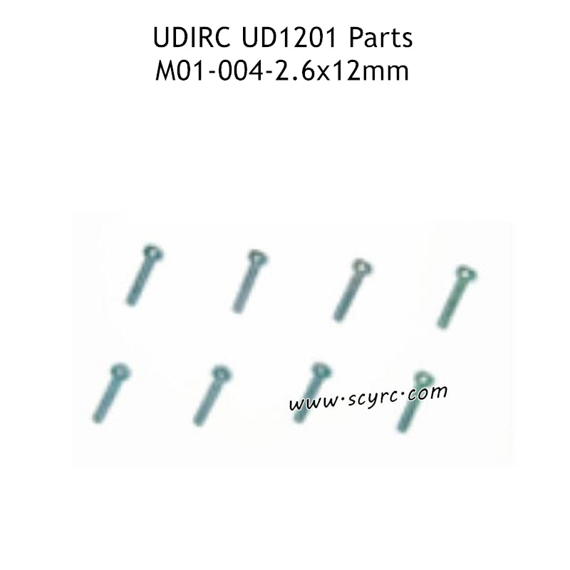 UDIRC UD1201 Parts 2.6X12MM HB Hexagon Socket Head Self-Tapping Screw M01-004