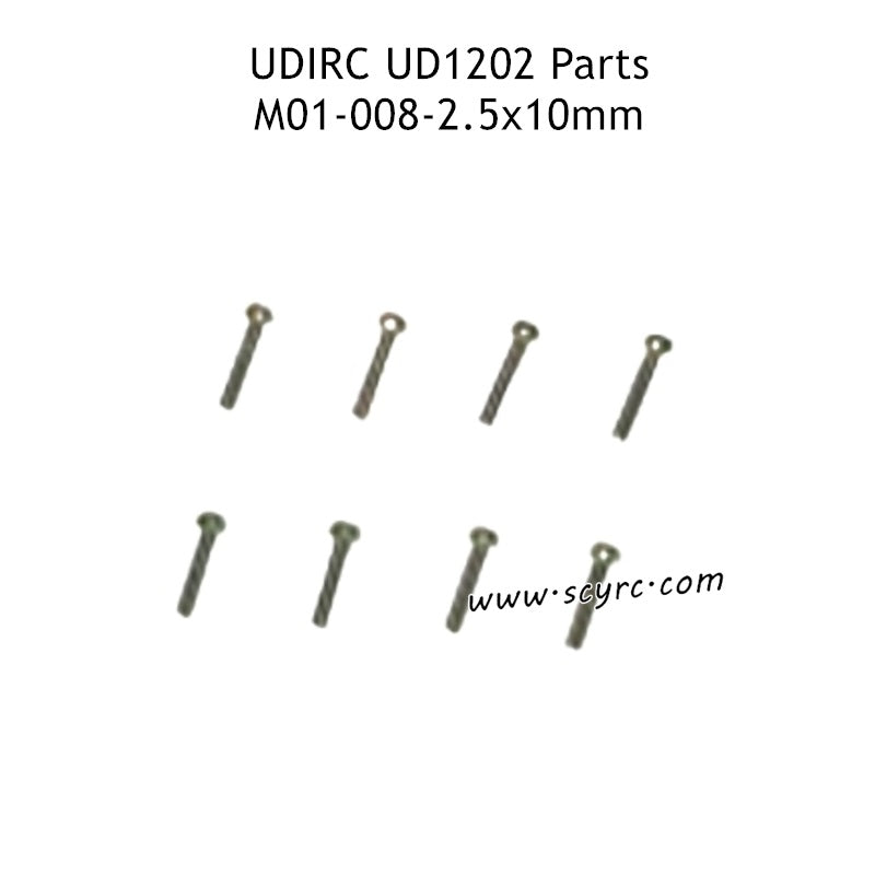 UDIRC UD1202 Parts 2.5X10MM HM Hexagon Socket Head Cap Screws M01-008