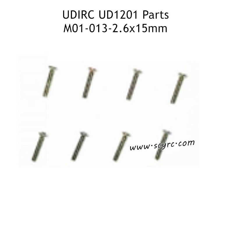 UDIRC UD1201 Parts 2.6X15MM KB Hexagon Socket Countersunk Head Tapping Screws M01-013