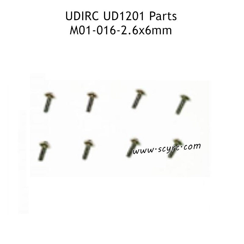 UDIRC UD1201 Parts 2.6X6MM TB Hexagon Socket Head Self-Tapping Screws M01-016