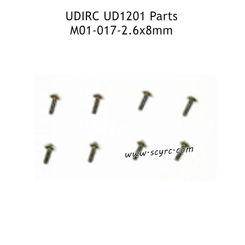 UDIRC UD1201 Parts 2.6X8MM TB Hexagon Socket Head Self-Tapping Screws M01-017