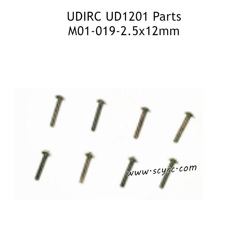 UDIRC UD1201 Parts 2.5X12MM TM Hexagon Socket Machine Screws M01-019