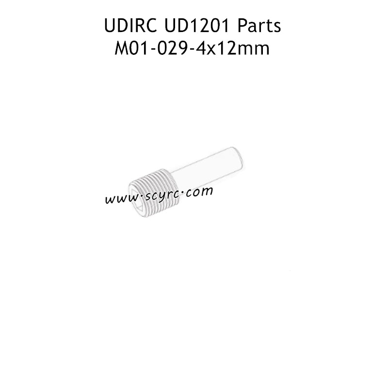UDIRC UD1201 Parts 4x12MM Hexagon Socket Set Screws with Long Cylindrical Ends M01-029
