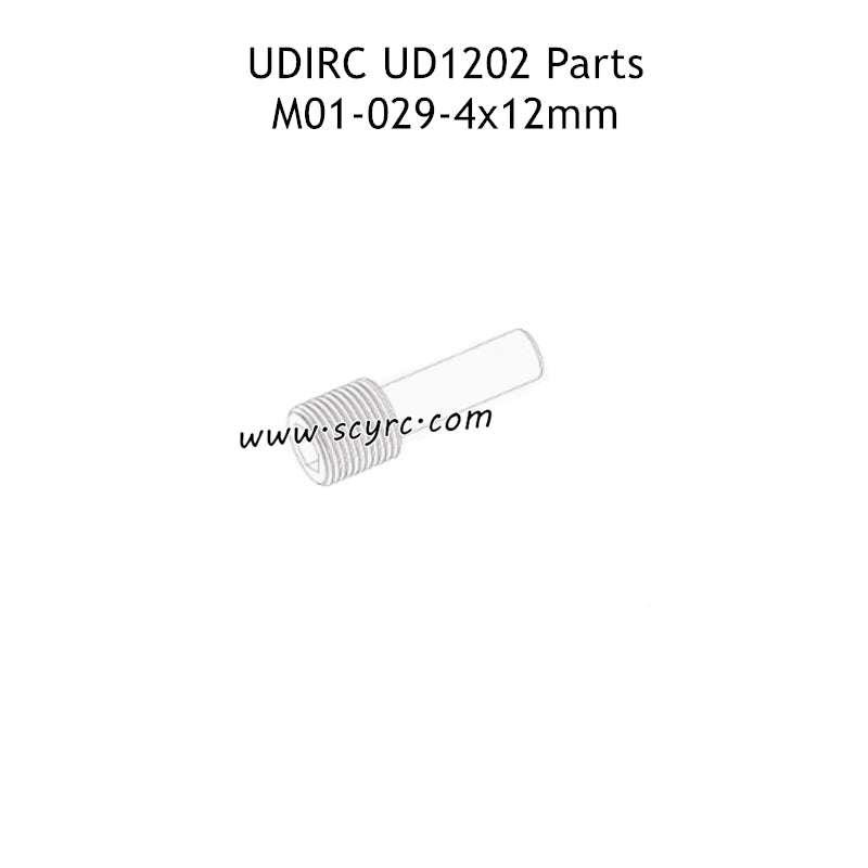 UDIRC UD1202 Parts 4x12mm Hexagon Socket Set Screws with Long Cylindrical Ends M01-029