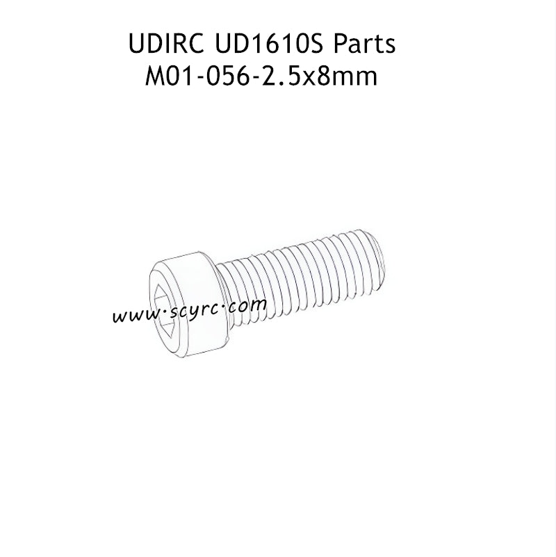UDIRC UD1610S Parts 2.5x8mm Hexagon Socket Head Cap Machine Screw M01-056