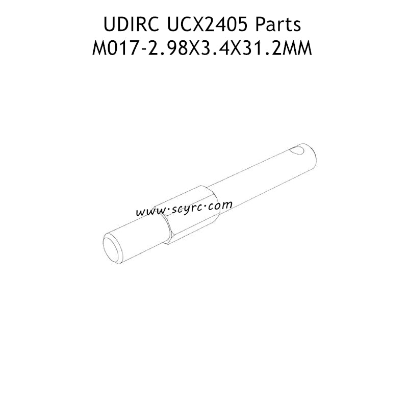 UDIRC UCX2405 Parts 2.98x3.4x31.2mm Gear Spindle UCX24-M017