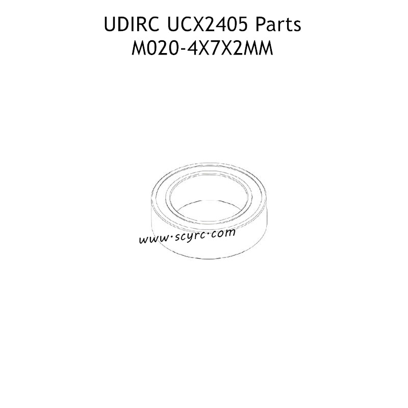 UDIRC UCX2405 Parts 4x7x2mm Ball Bearings UCX24-M020