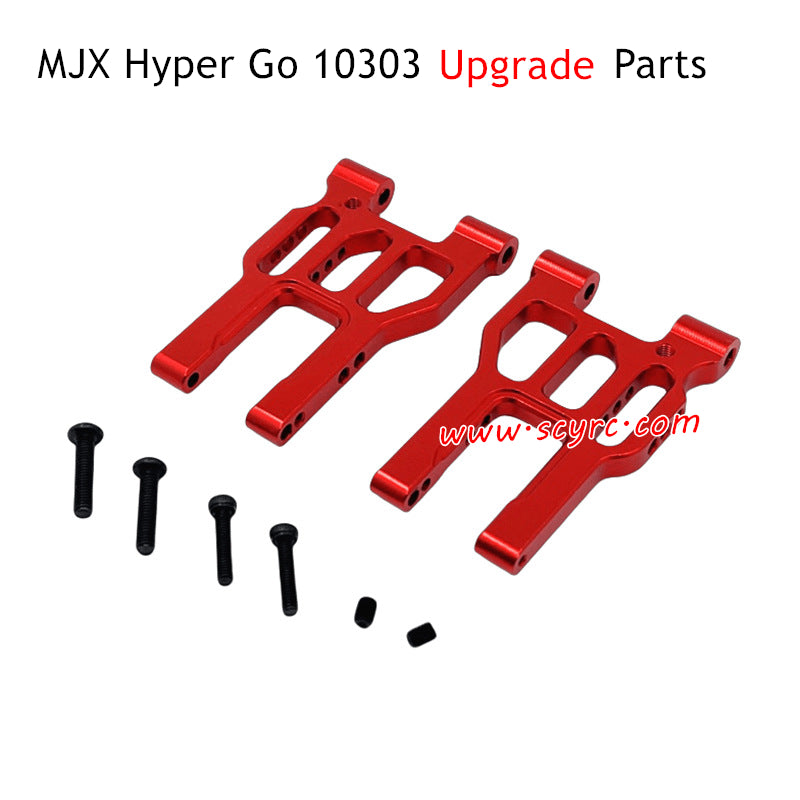 MJX Hyper Go 10303 RC Car Upgrade Parts Front Lower Swing Arm Red