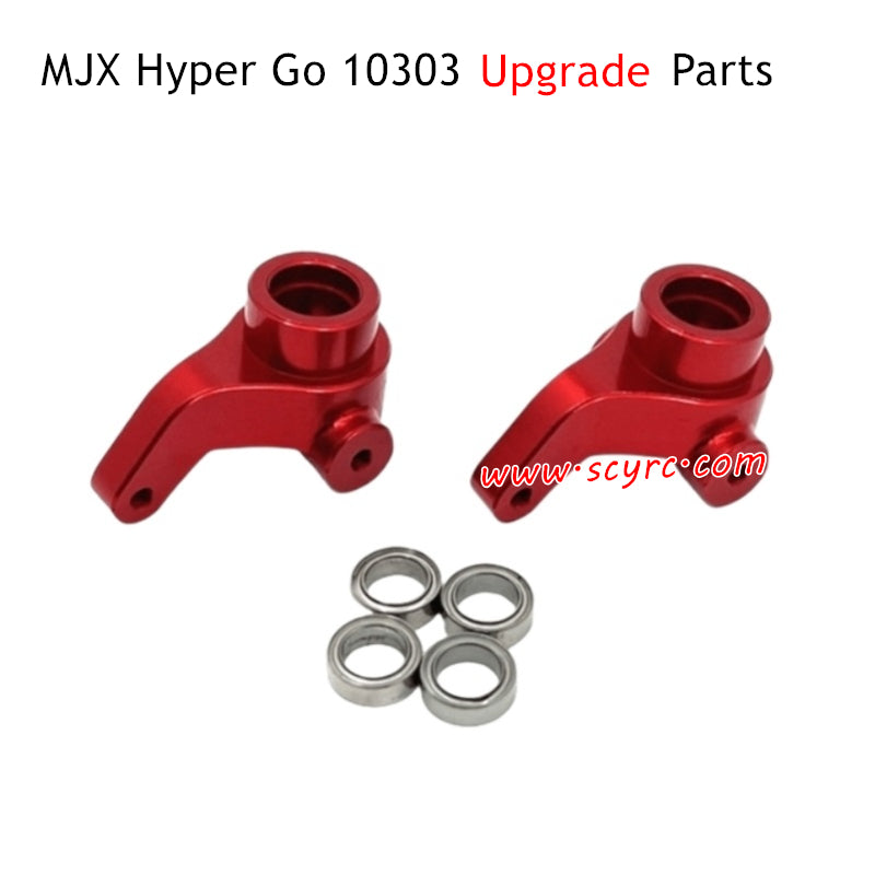 MJX Hyper Go 10303 RC Car Upgrade Parts Front Steering Cup Red