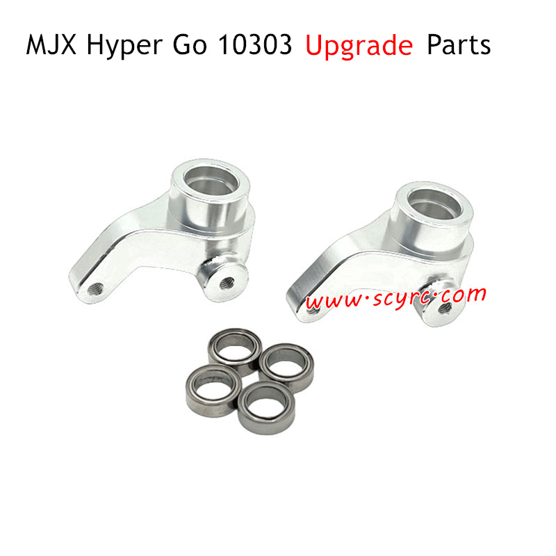 MJX Hyper Go 10303 RC Car Upgrade Parts Front Steering Cup Silver
