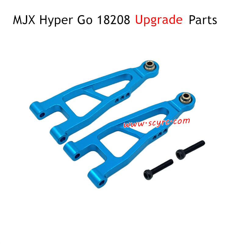 MJX Hyper Go 18208 Upgrade Parts Front Lower Swing Arms Blue