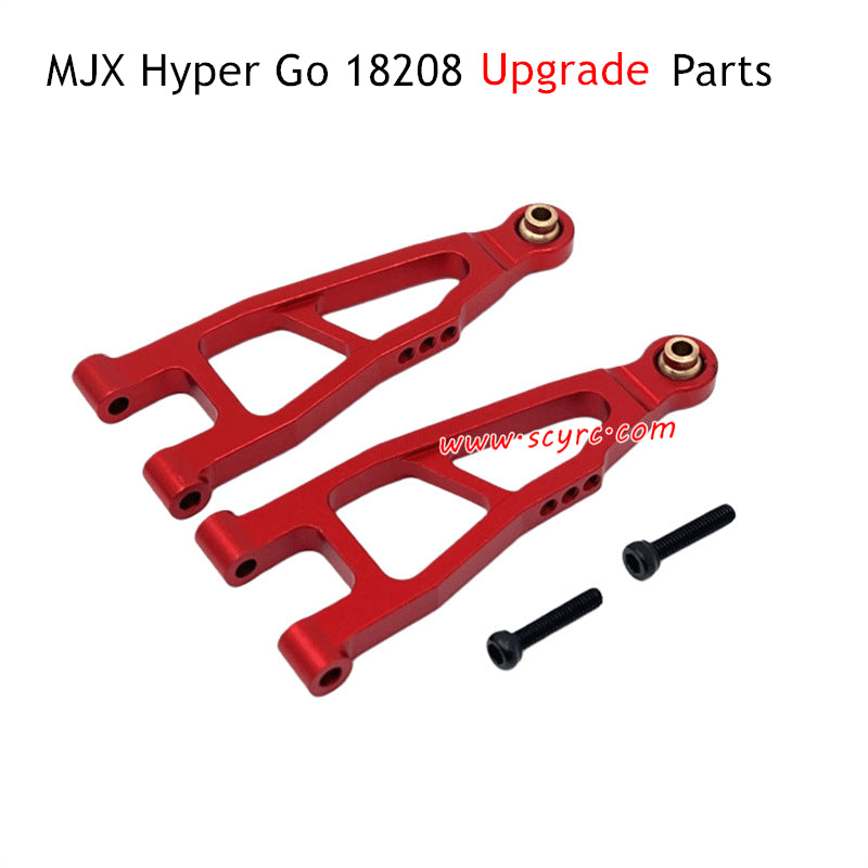 MJX Hyper Go 18208 Upgrade Parts Front Lower Swing Arms Red