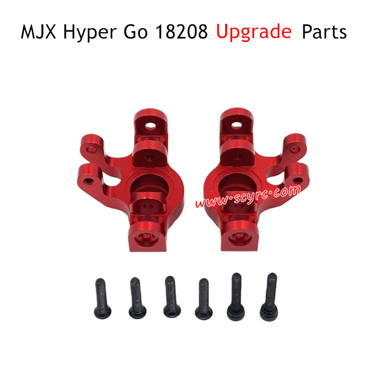 MJX Hyper Go 18208 Upgrade Parts Front Steering Cups Red