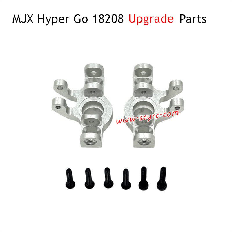MJX Hyper Go 18208 Upgrade Parts Front Steering Cups Silver