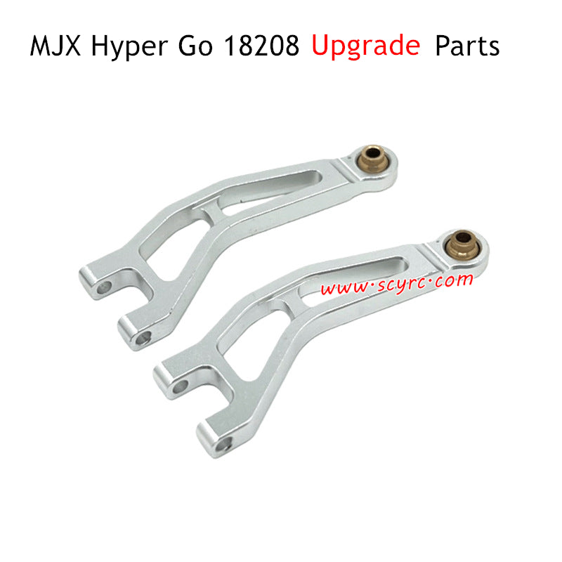 MJX Hyper Go 18208 Upgrade Parts Front Upper Swing Arms Silver