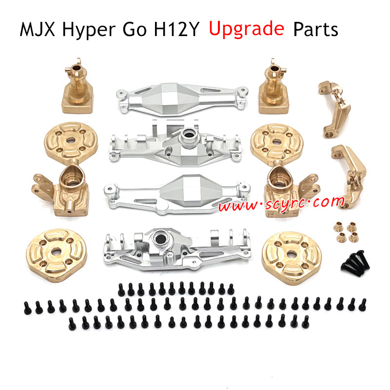 MJX Hyper Go H12Y Upgrade Parts Brass Cup and C-Mount Silver