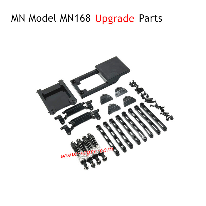 MN Model MN168 RC Car Upgrade Parts Alloy Kits Black
