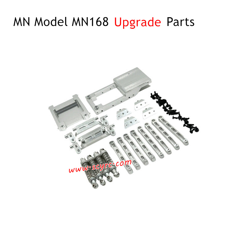 MN Model MN168 RC Car Upgrade Parts Alloy Kits Silver