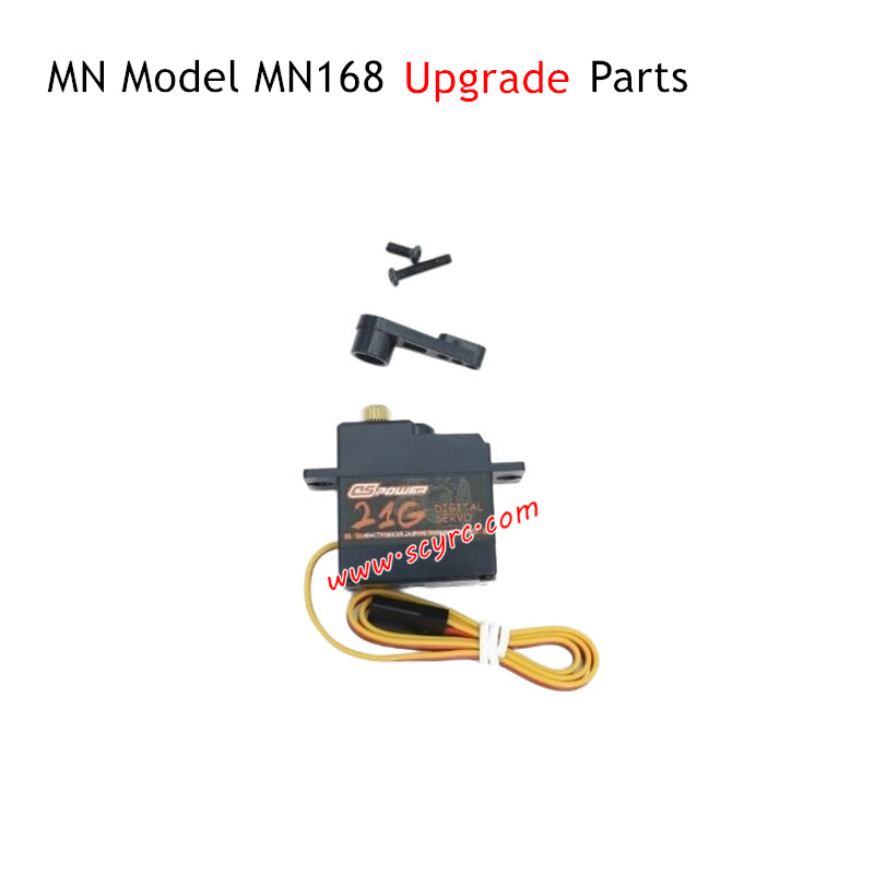 MN Model MN168 RC Car Upgrade Parts 21G Servo Metal Servo Arm Black