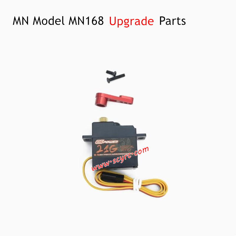 MN Model MN168 RC Car Upgrade Parts 21G Servo Metal Servo Arm Red